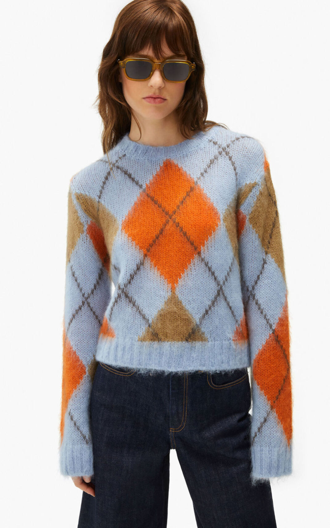 Suéter Kenzo Argyle wool Feminino - Laranja | 063BHSJDP